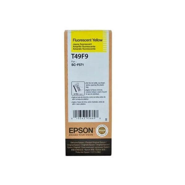 tinta epson t49f920 f571 ultrachrome fluo yelow 140ml