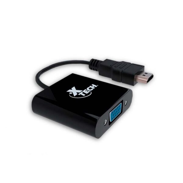 adaptador xtech hdmi(m) vga(h) xtc 363 5gbps negro