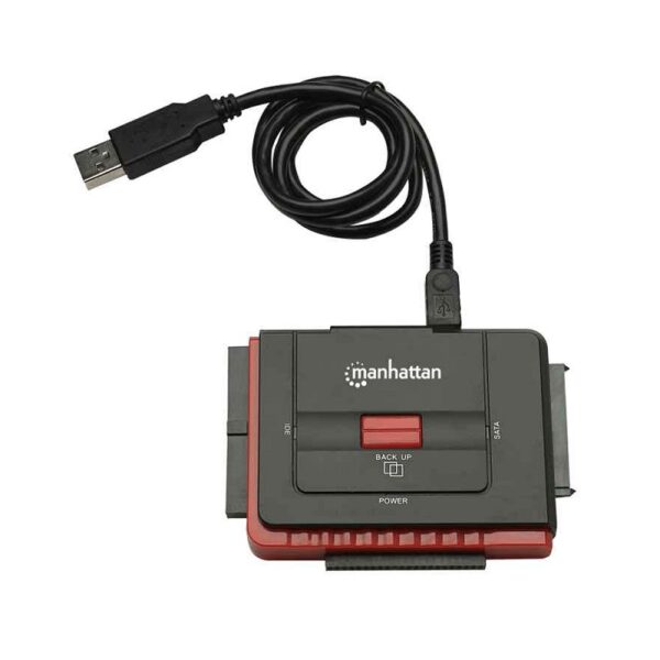 adaptador usb a/sata/ide manhattan 179195 1.5gbps/48bit neg/rj