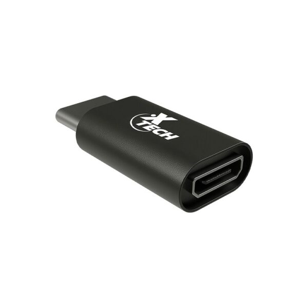 adaptador xtech usb c(m) micro usb 2.0(h) xtc 526 480mbps negro