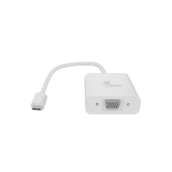 adaptador xtech usb c(m) vga(h) xtc 551 fhd blanco