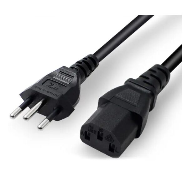 cable power gigabyte 1.8mt 3 puntas brasil p/pc negro
