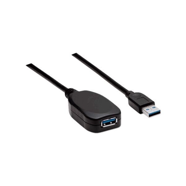 cable usb extensor m/h 5m manhattan 150712 3.0 5gbps negro blister