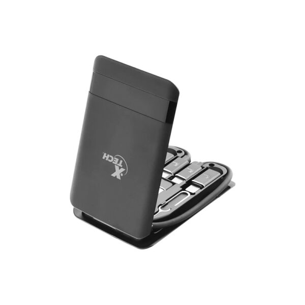 estuche xtech para adaptadores, cables usb xtc 570 negro con accesorios