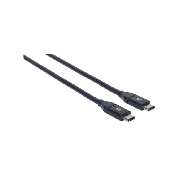 cable usb c/usb c 1m manhattan 353526 3.1 10gbps negro bolsa