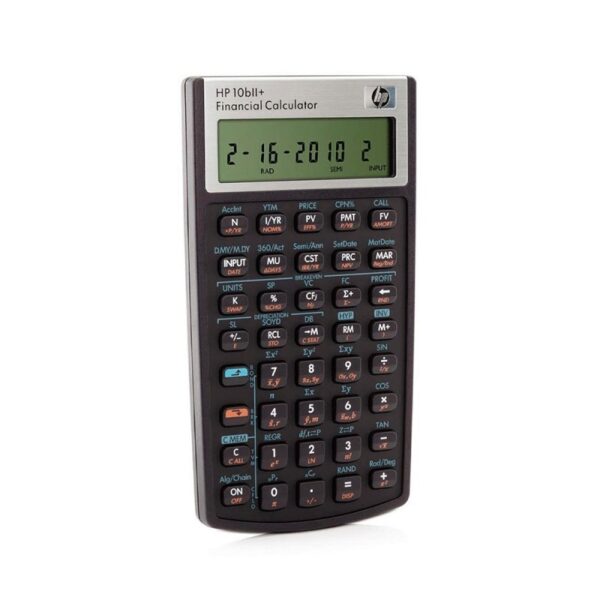 calculadora financiera hp 10bii+ 1 linea form vertical negro
