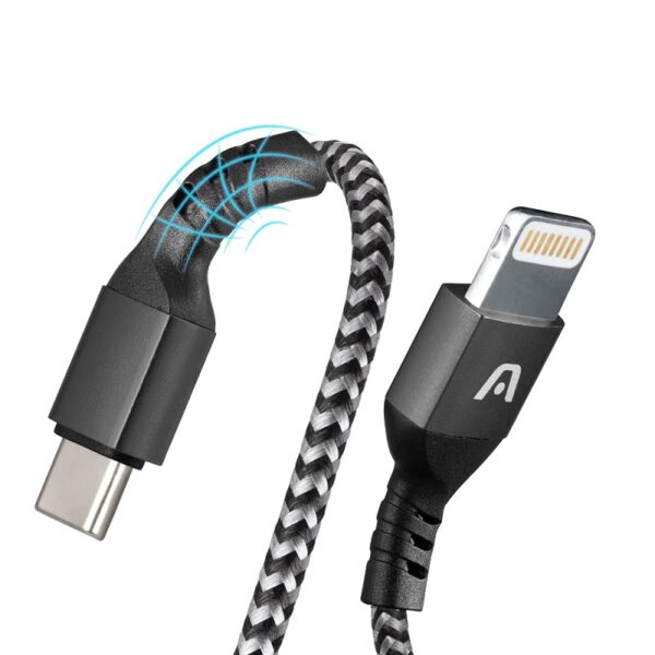 cable argomtech arg cb 0024bk lightning type c 18w 1.8m