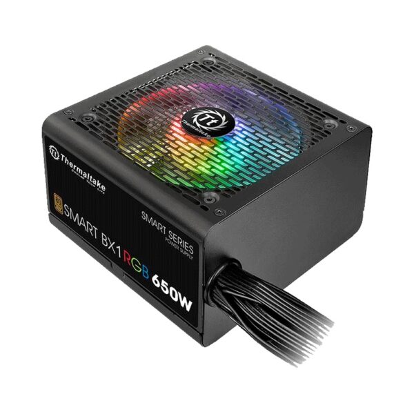 fuente thermaltake 650w 80plus bronze smart/rgb bx1 ps spr 0650nhfabu 1
