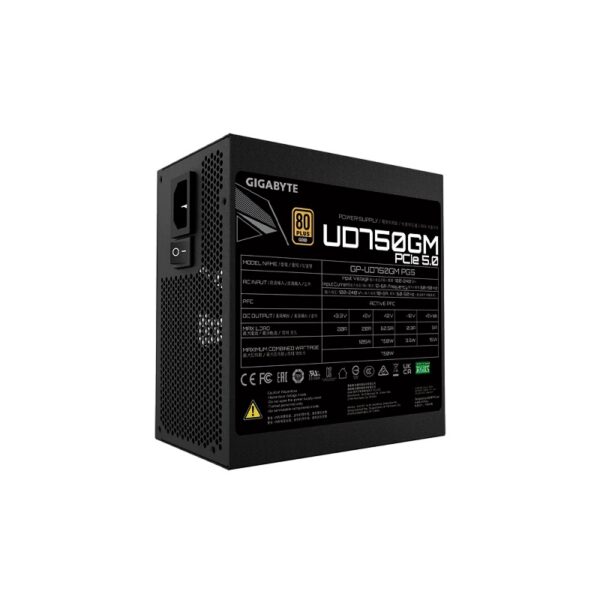 fuente gigabyte 750w 80plus gold full modular gp ud750gm pg5