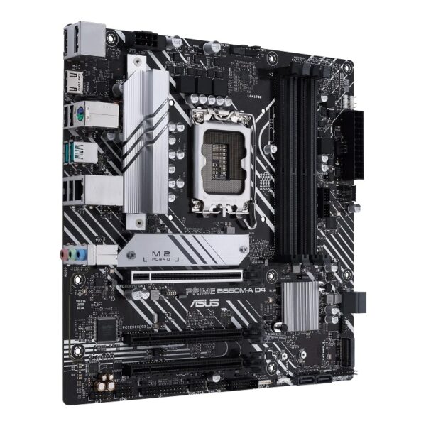 placa madre asus 1700 b660m a d4 prime s/r/hdmi/dp/m2/ddr4/usb3.2/matx