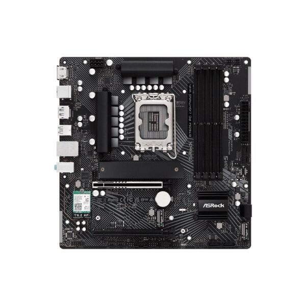 placa madre asrock 1700 b760m pg lightning wifi ddr5 s/r/hdmi/dp/3m2/usb3.2/mat