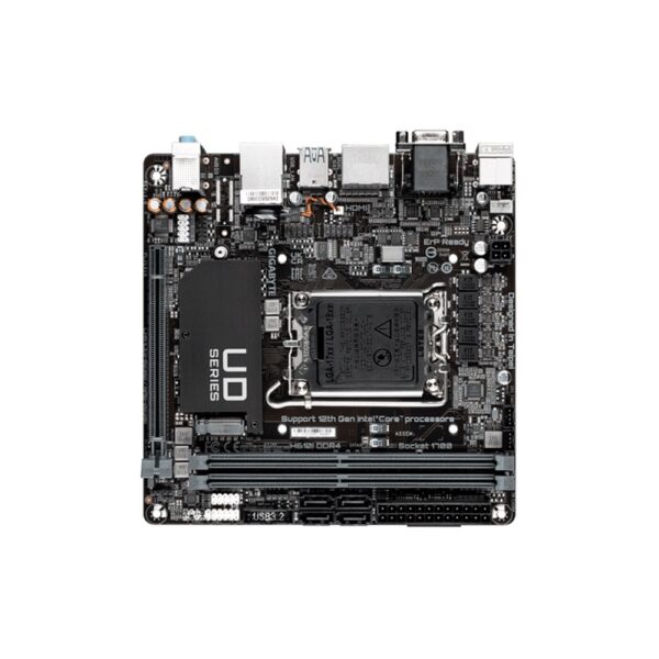 placa madre gigabyte 1700 h610i ddr4 ÿv/s/r/hdmi/dp/m2/usb3.2/m itx
