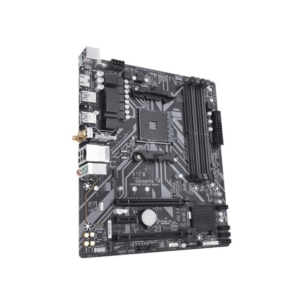 placa madre gigabyte am4 b450m ds3h wifi s/r/hdmi/m2/ddr4/usb3.2/matx/rgb