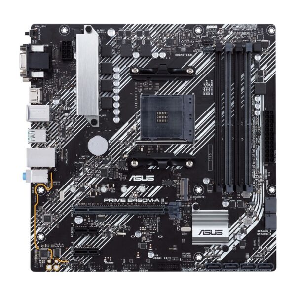 placa madre asus am4 b450m a ii/csm prime v/s/r/hdmi/dvid/ddr4/m2/usb3.2/matx