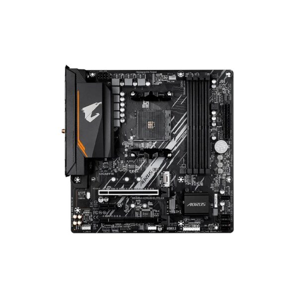 placa madre gigabyte aorus elite ax b550m am4 s/r/hdmi/dvi/2m2/wifi/ddr4/usb/ma