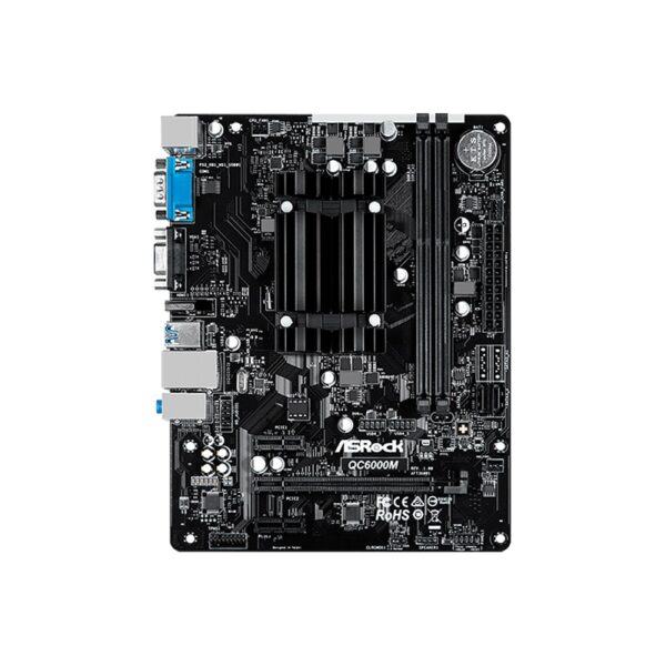 placa madre asrock+cpu qc6000m e2 1.5/v/s/r/hdmi/com/usb3.2/ddr3/matx