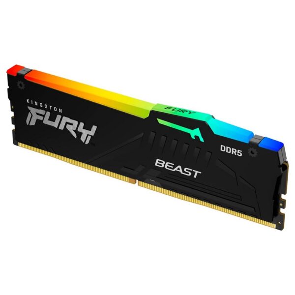 memoria ram kingston ddr5 8g 5200 fury beast bk kf552c40bba 8 rgb xmp