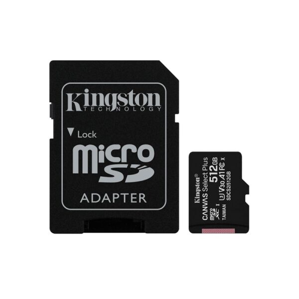 memoria kingston micro sd 512gb sdcs2/512gb 100/85 canvas select plus c/a