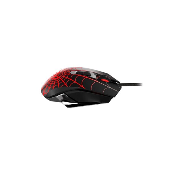mouse xtech usb xtm m520sm spiderman 2400dpi/3d/7 bot/negro