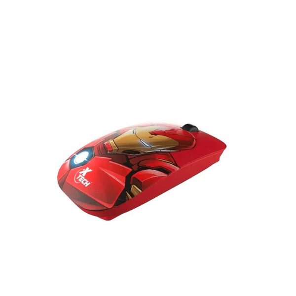 mouse xtech wir xtm m340im iron man 1600dpi/4 bot/rojo