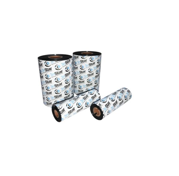 ribbon de impresora etiqueta 3nstar 4" 110mm x 450m cera w10bk110450 x uni