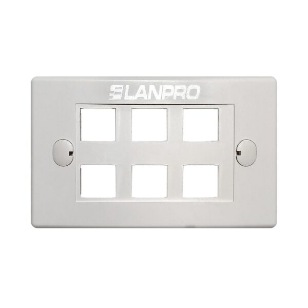 tapa plast.de 06 puertos lanp lp 3317v6wh