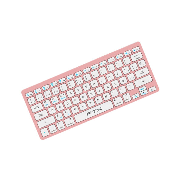 teclado bt ftxb1000 ultra slim esp/rosa