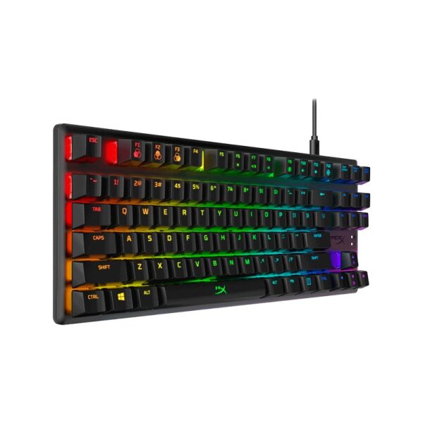 teclado usb gamer hyperx 4p5p3aa aba alloy o. core mec red/ing/rgb