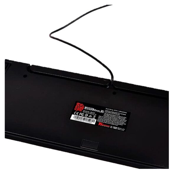 teclado gamer thermaltake usb kb piz klblus 06 poseidon z meca ing/neg