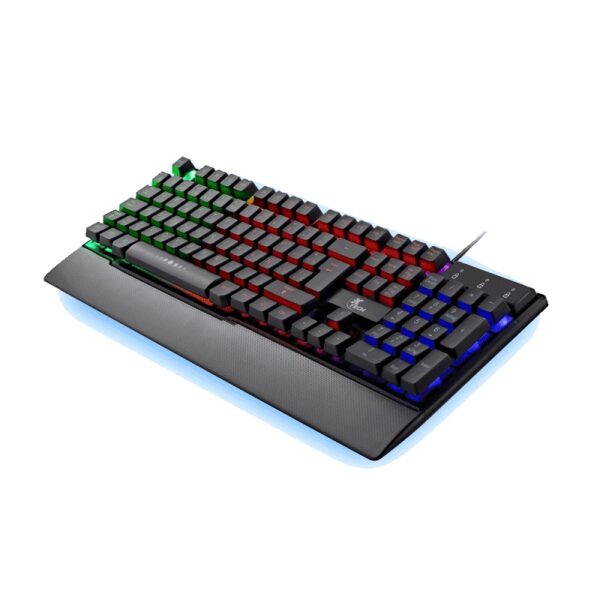 teclado gamer xtech usb xtk 510s armiger multicolor multimedia/esp/neg