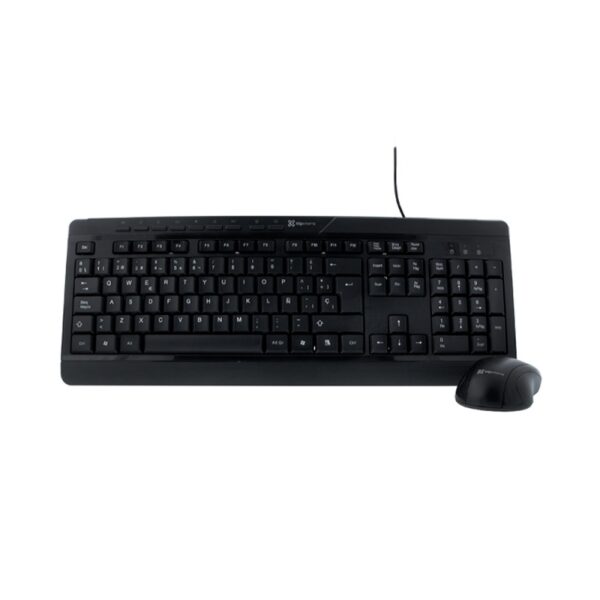 teclado+mouse klip xtreme usb kck 251s deskmate esp/neg