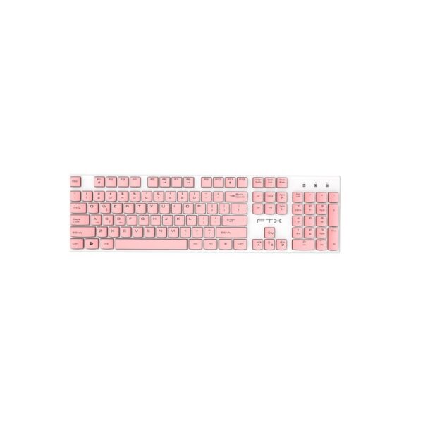 teclado+mouse wir ftxgk600 por/bla rosa