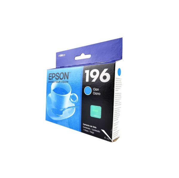 tinta epson expression t196220 al ciano p/xp 20 10x 20x 401/wf25xx 4ml