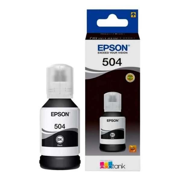 tinta epson t504 120 negro l41xx/l42xx/l61xx t504120 al 127ml