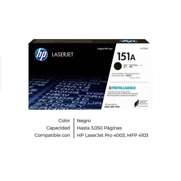toner hp 151a negro w1510a 4003/mfp 4103
