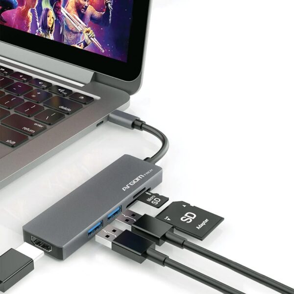 adaptador argomtech arg ub 0183 5 en 1 tipo c