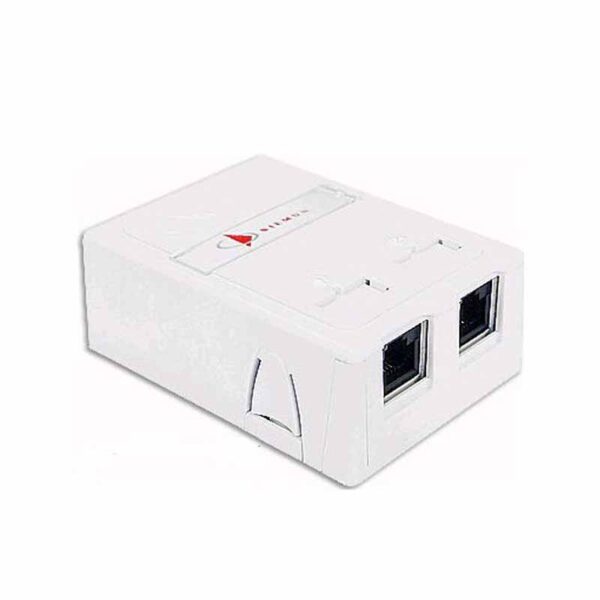 caja montaje 2 puertos max siemon
