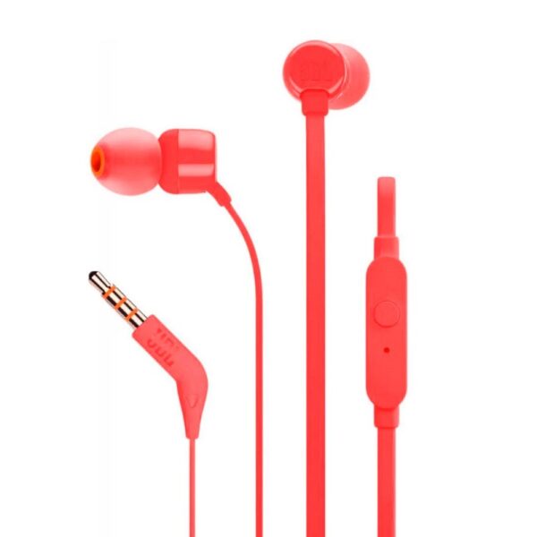auricular jbl t110 rojo