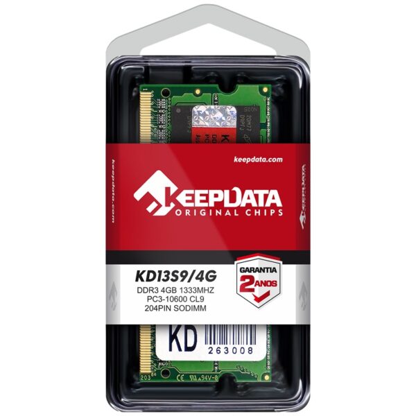 memoria ram para notebook ddr3 keepdata 4gb 1333mhz