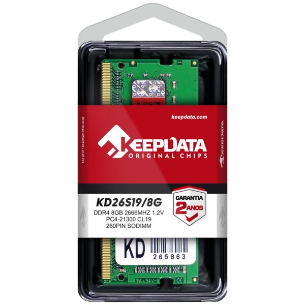 memoria ram para notebook ddr4 keepdata 8gb 2666 mhz
