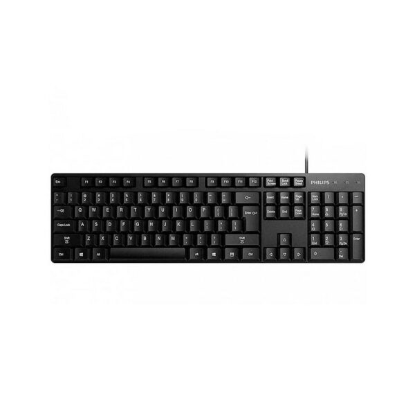 teclado philips k254 usb wired negro