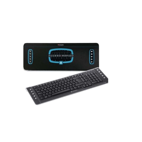 teclado verbatim 96780 negro usb mult.