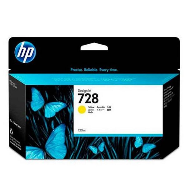 tinta hp 728 f9j65a 130ml yellow