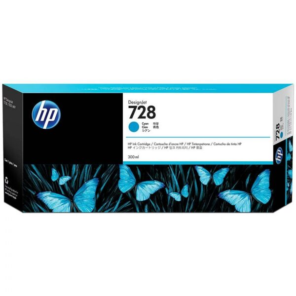 tinta hp 728 f9j67a 130m cyan