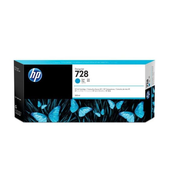 tinta hp 728 f9k17a 300ml cyan