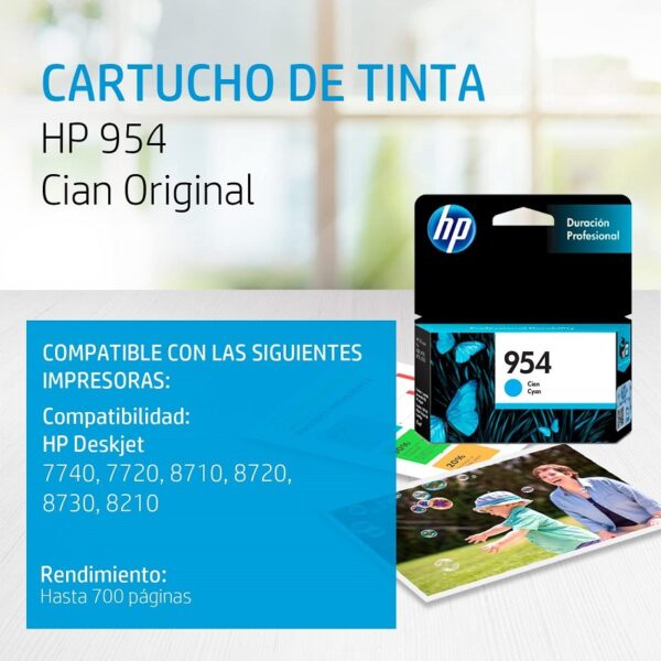 tinta hp l0s50al 954 cyan (imp hp 8710)