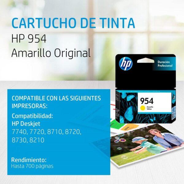 tinta hp l0s56al 954 yellow (imp hp 8710)