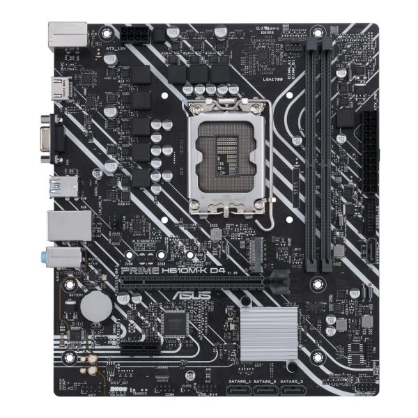 placa madre asus lga1700 h610m k s/v/r/hdmi/m.2 d4
