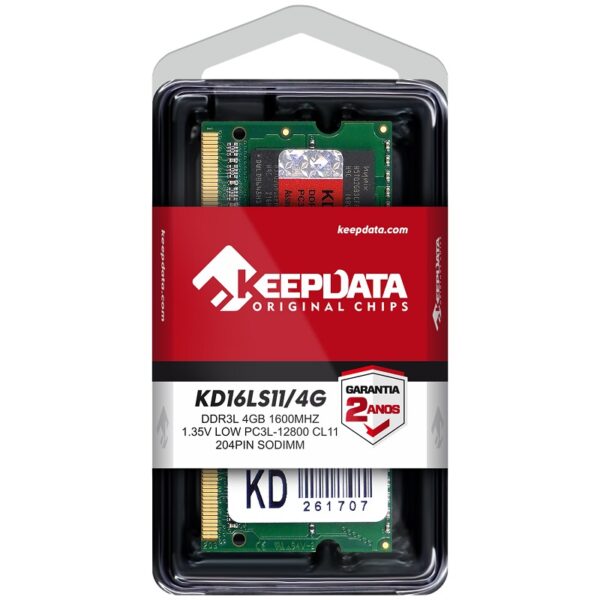 memoria ram para notebook ddr3l keepdata 4gb 1600mhz
