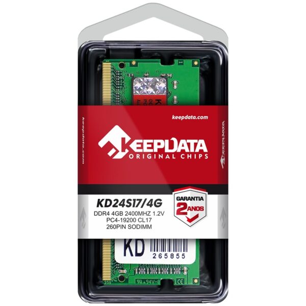 memoria ram para notebook ddr4 keepdata 4gb 2400mhz